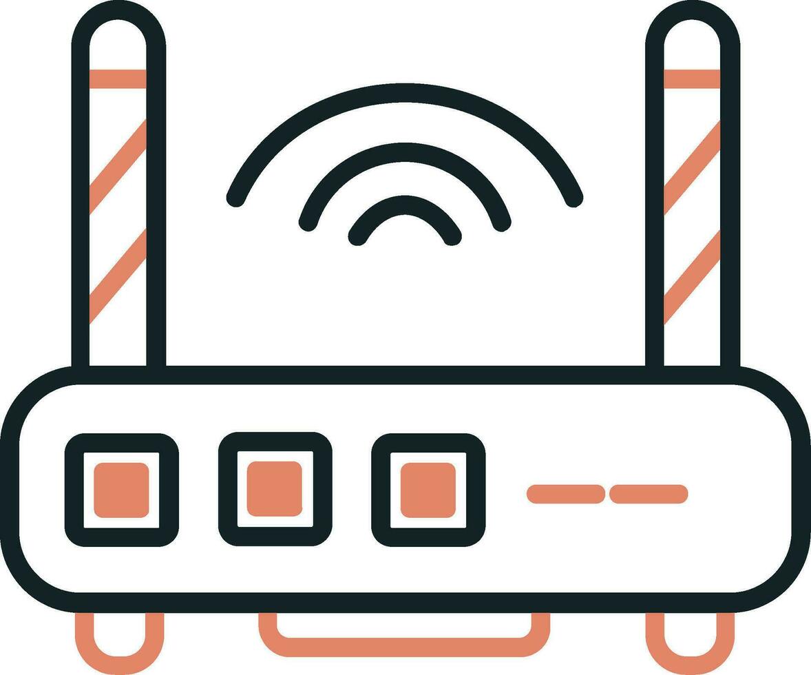 icône de vecteur de routeur wifi