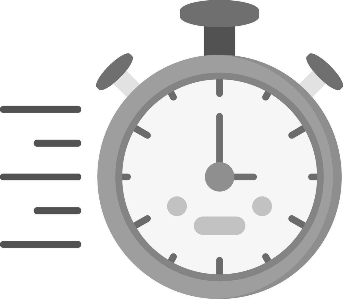 chronomètre gris échelle icône vecteur