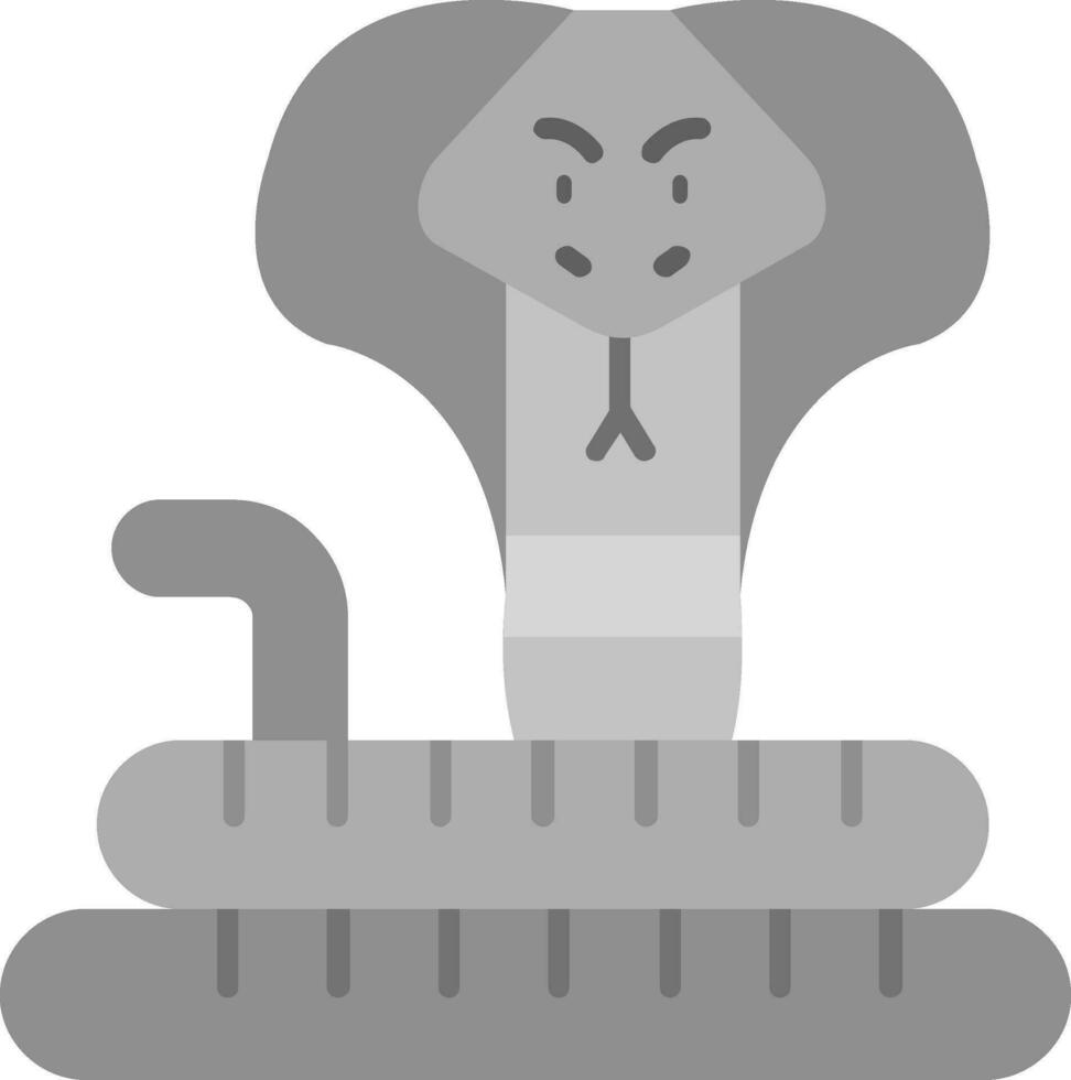 cobra gris échelle icône vecteur