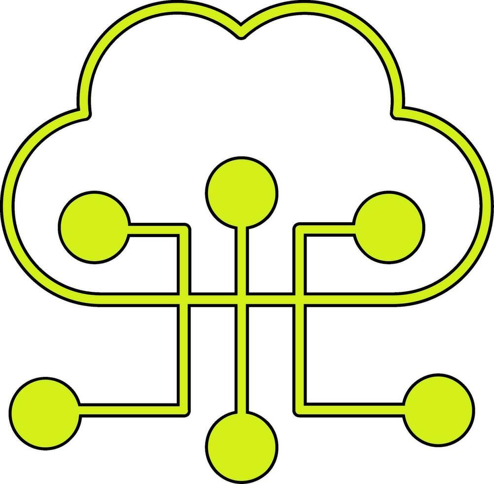 nuage configuration vecteur icône