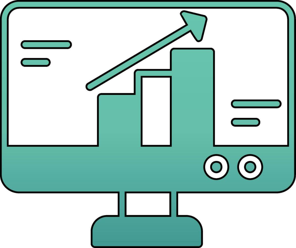 icône de vecteur de croissance