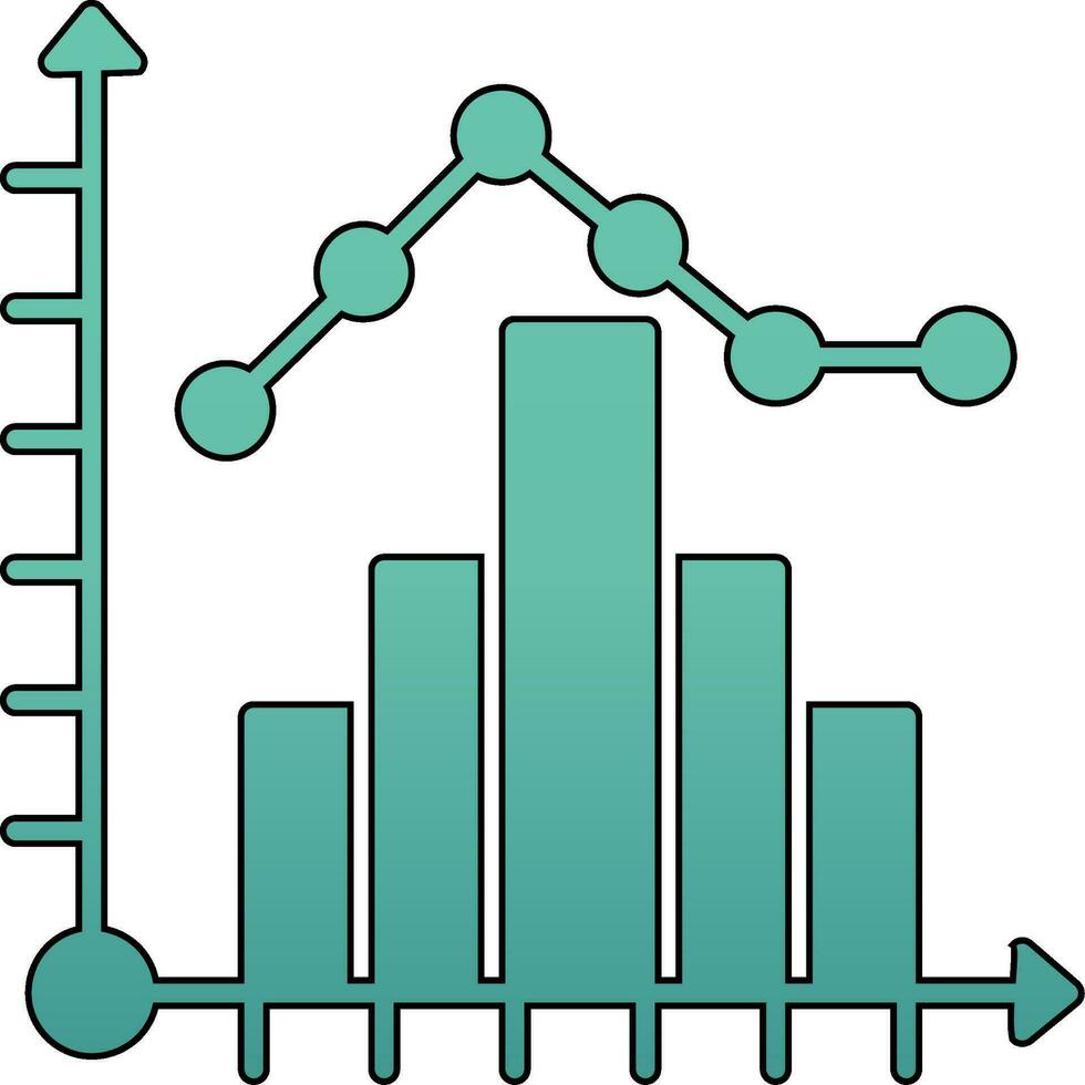 icône de vecteur d'histogramme