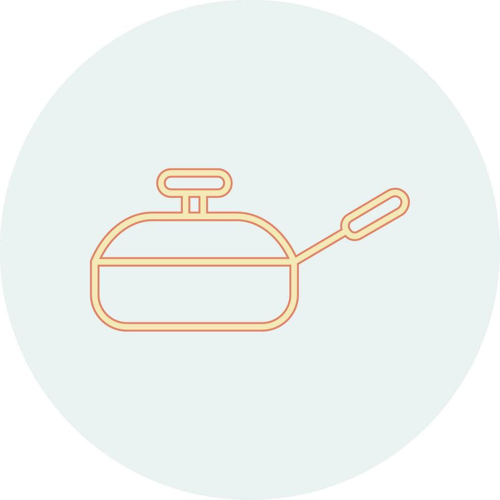 icône de vecteur de poêle à frire