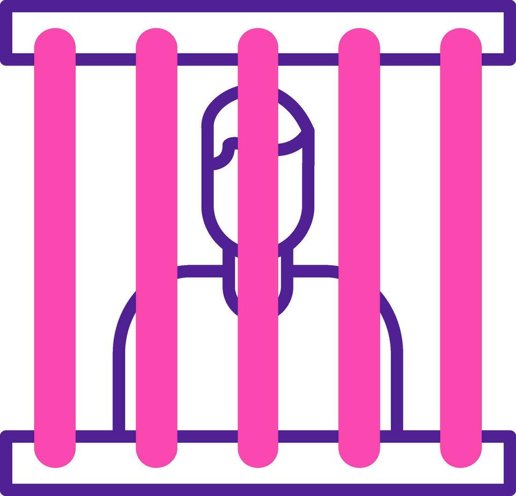 icône de vecteur de prisonnier