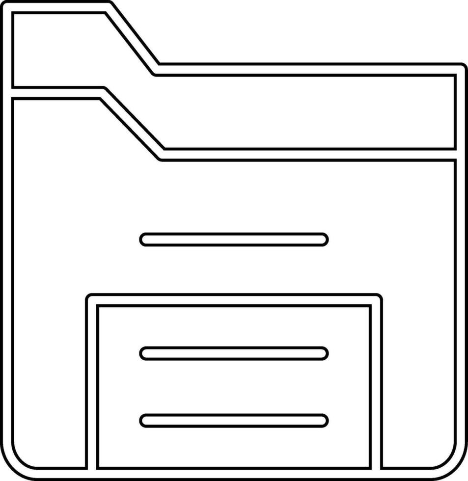 icône de vecteur de dossier