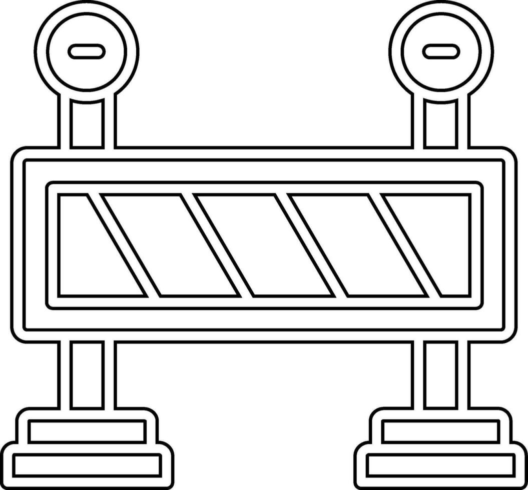icône de vecteur de barrière