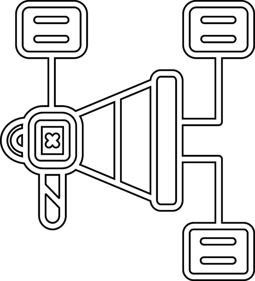 icône de vecteur de plan marketing