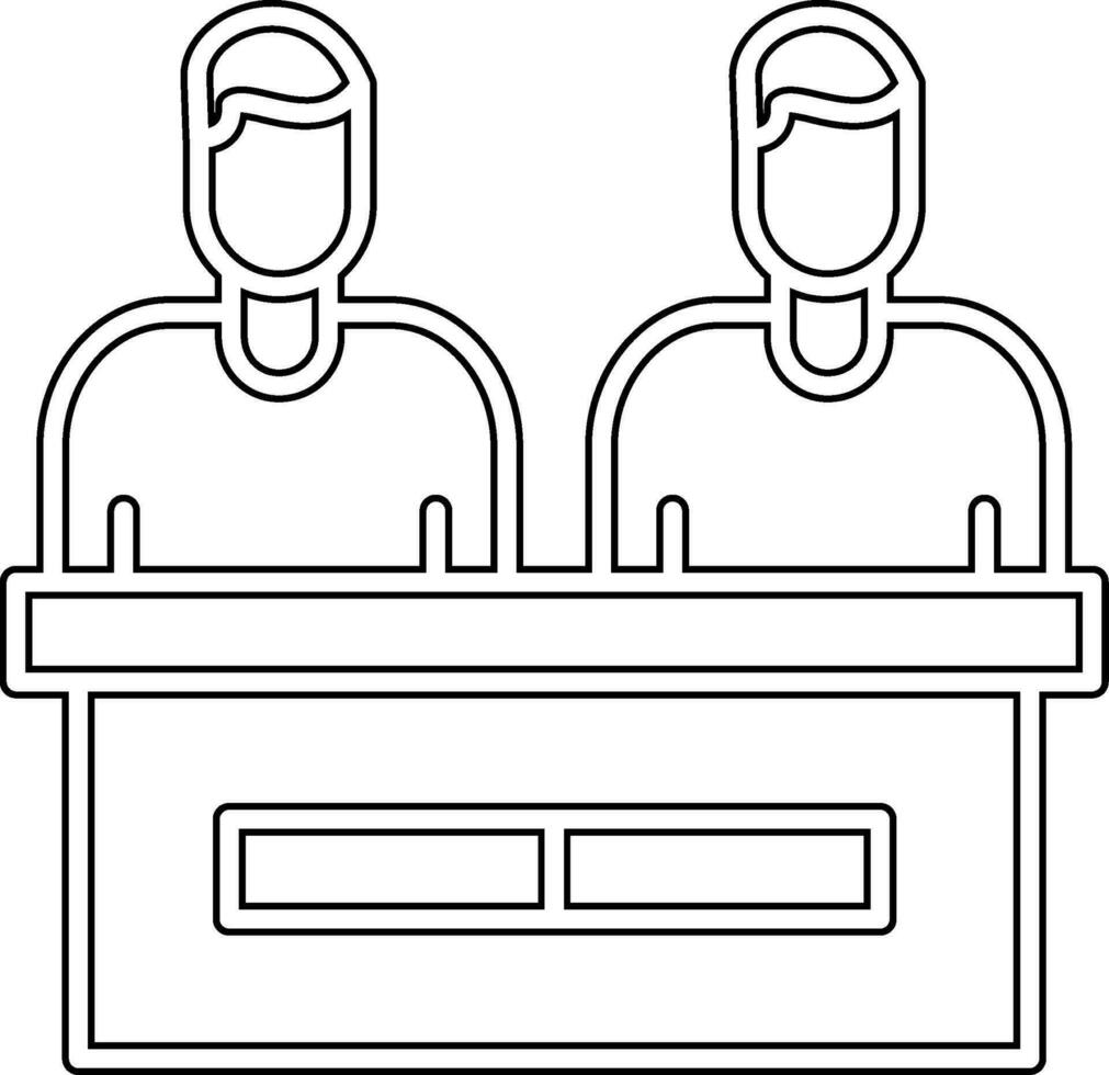 icône de vecteur de jury