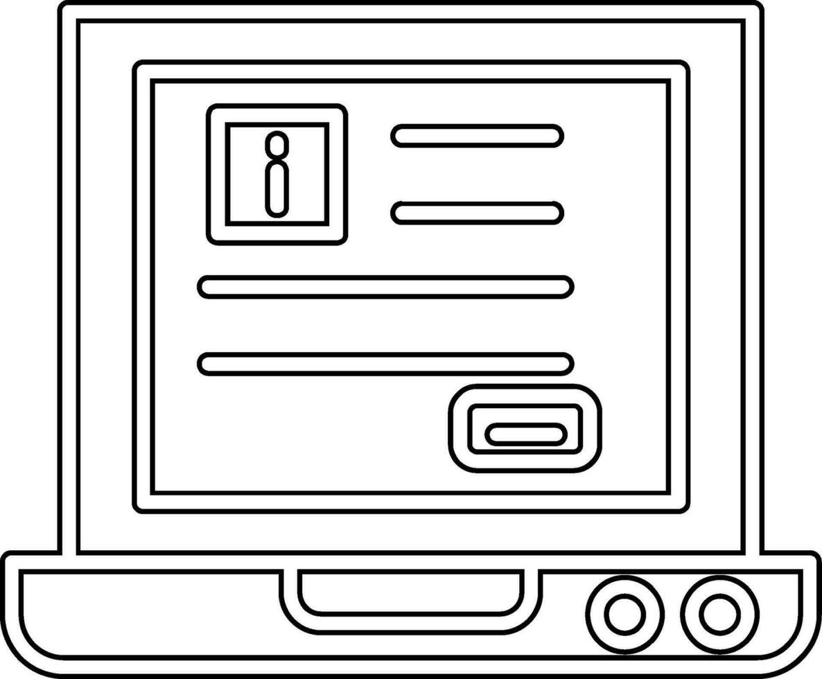 icône de vecteur d & # 39; ordinateur portable