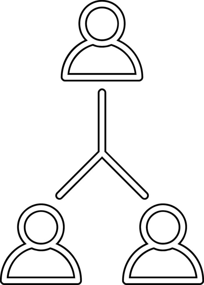 icône de vecteur de relation