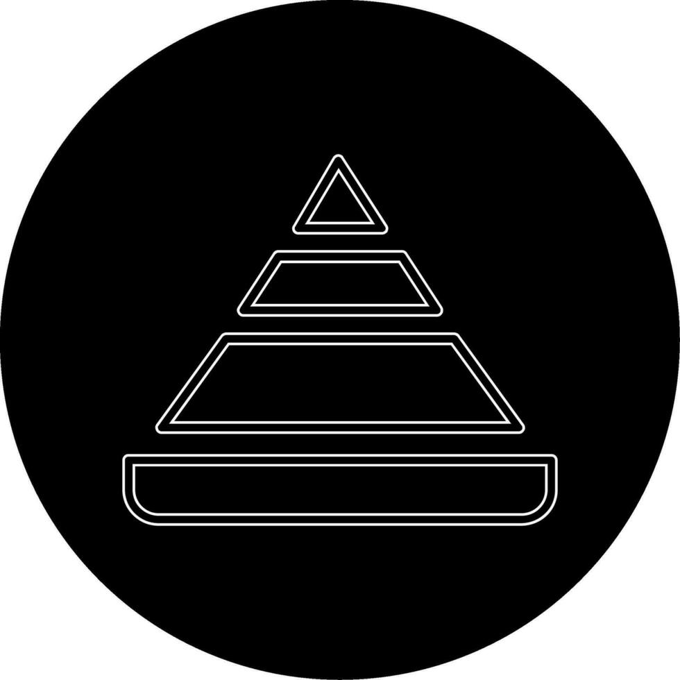 icône de vecteur graphique pyramide