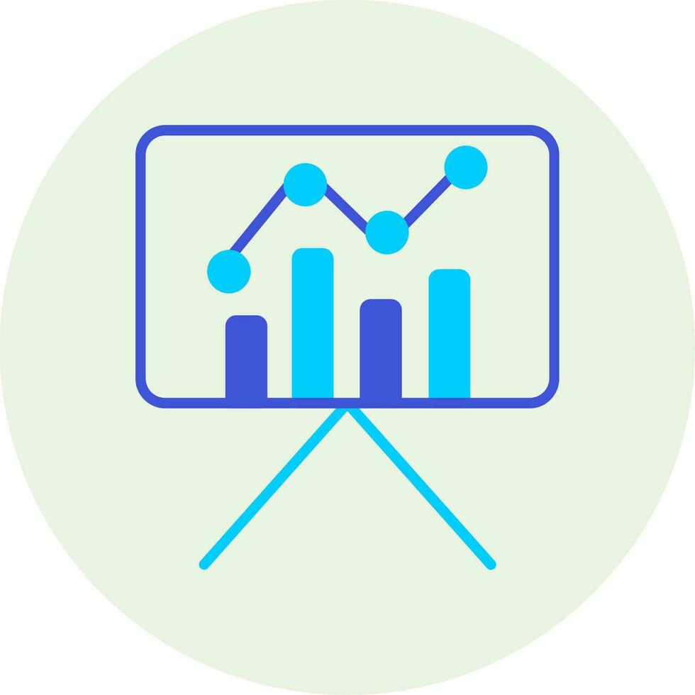 Statistiques présentation vecteur icône