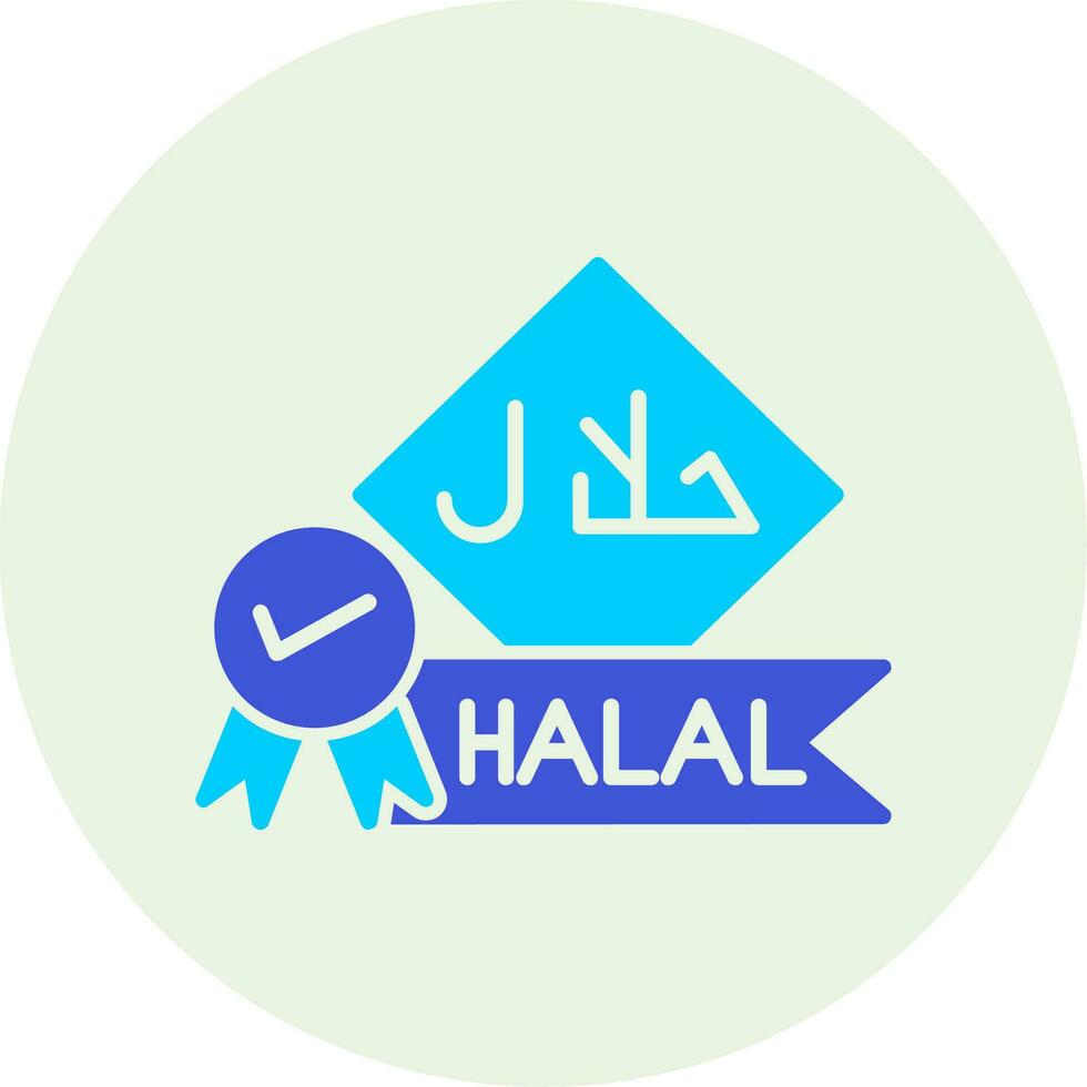 icône de vecteur halal