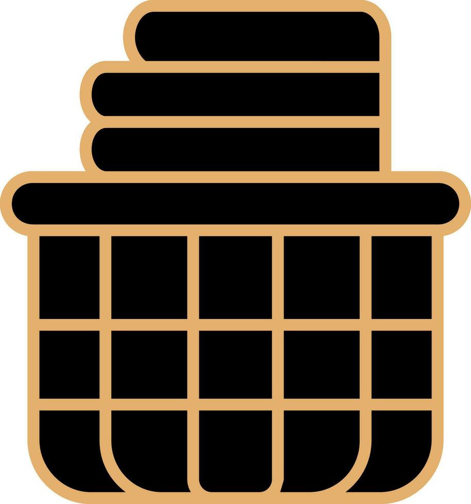icône de vecteur de panier à linge