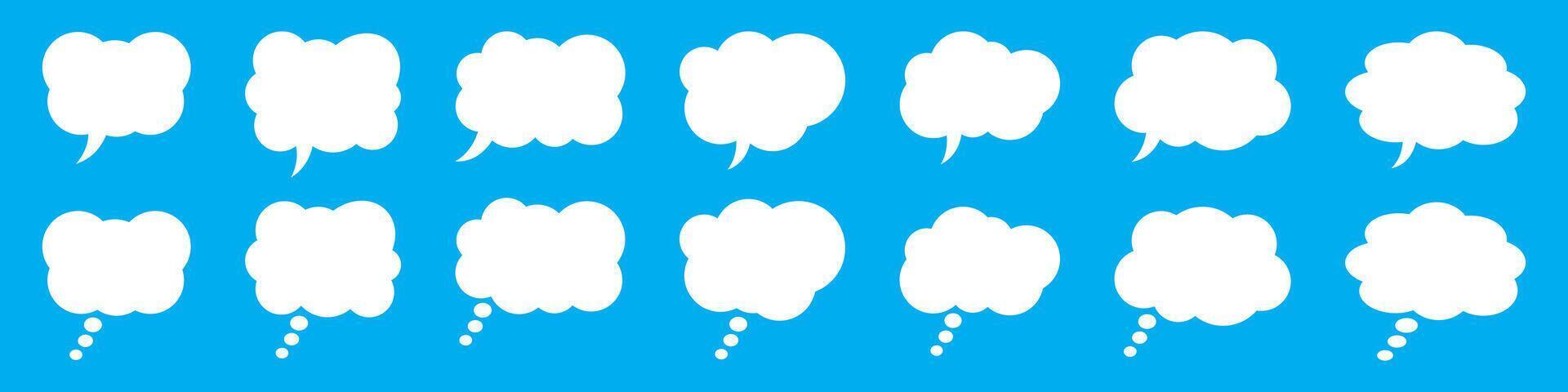 pensée bulle icône, en pensant nuage vecteur icône pour applications et sites Internet.