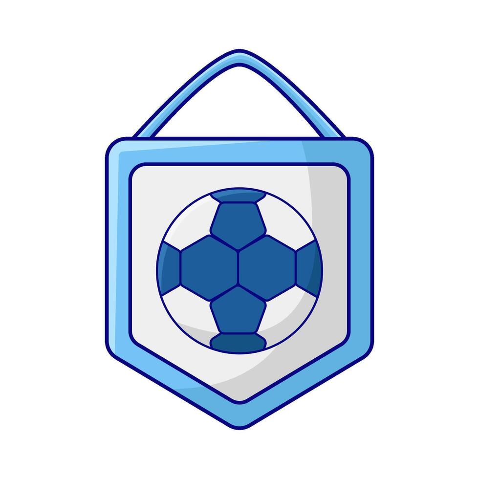 Football badge illustration vecteur