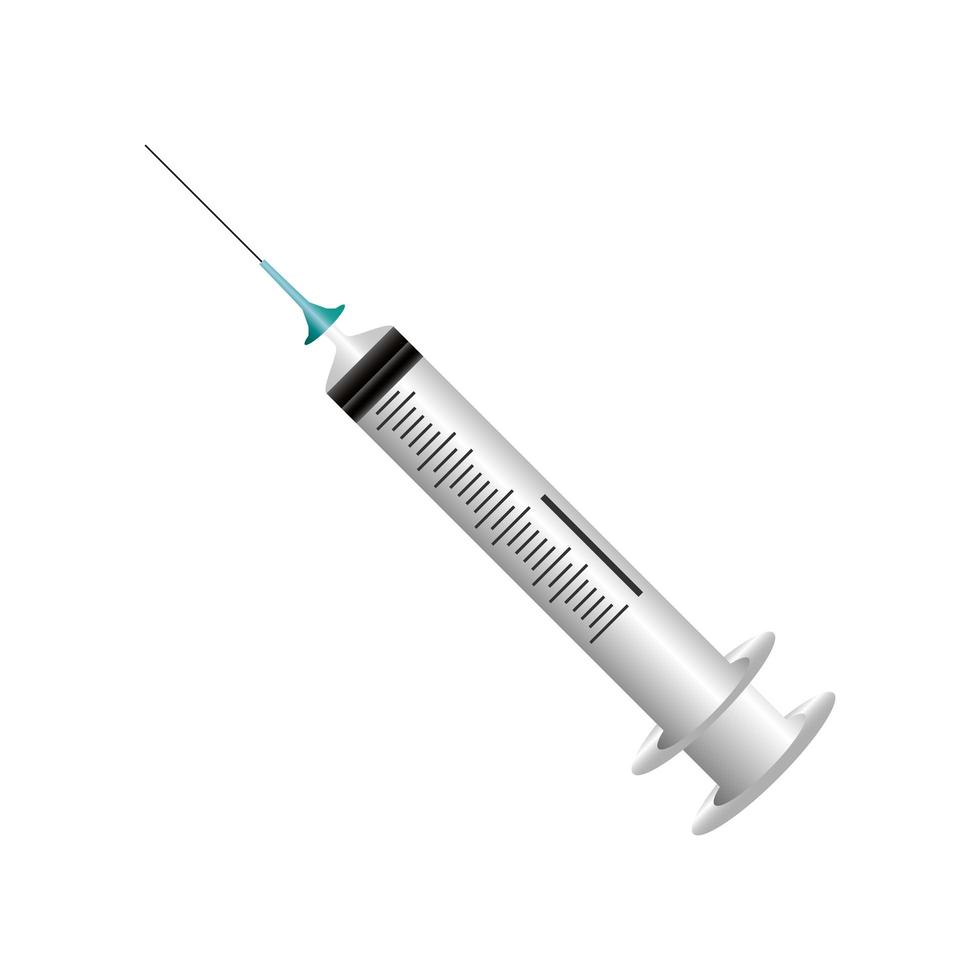 icône médicale d'équipement de seringue de vaccin mondial vecteur