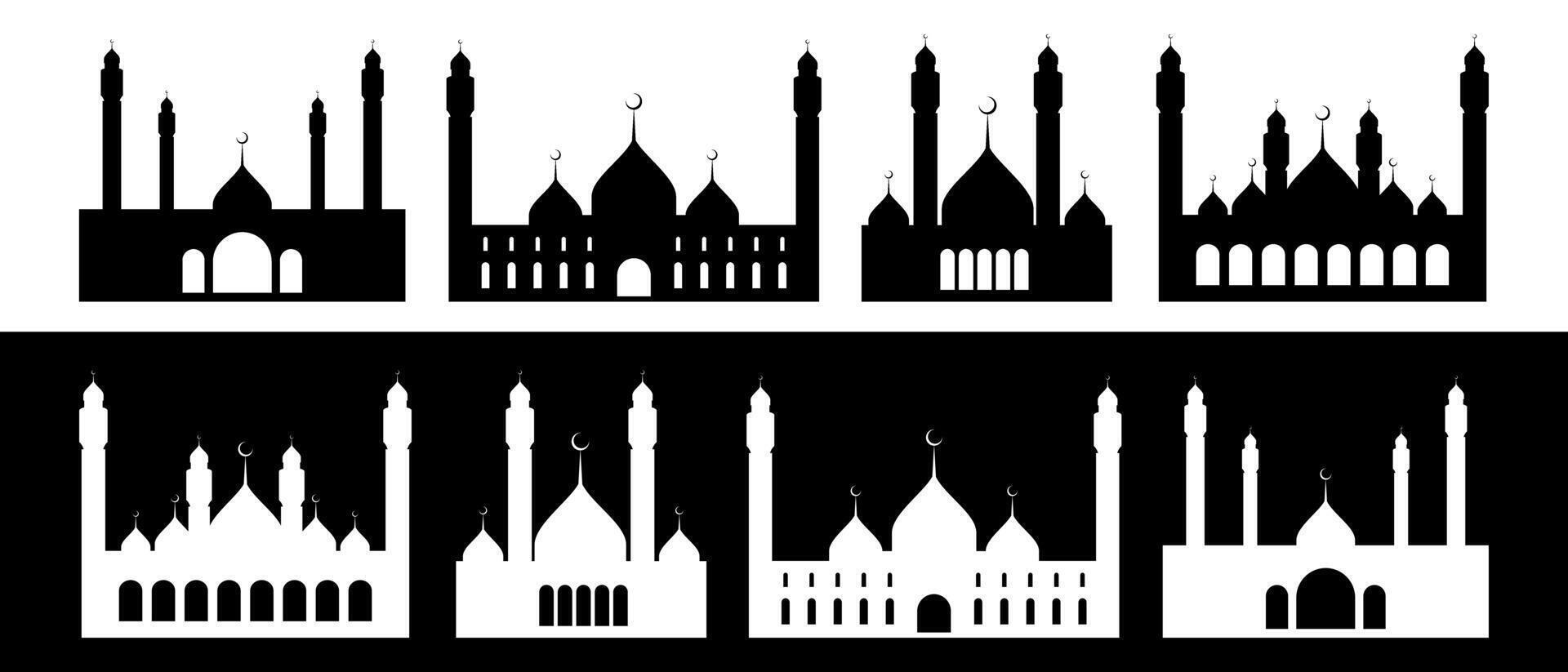 mosquée silhouette conception vecteur art