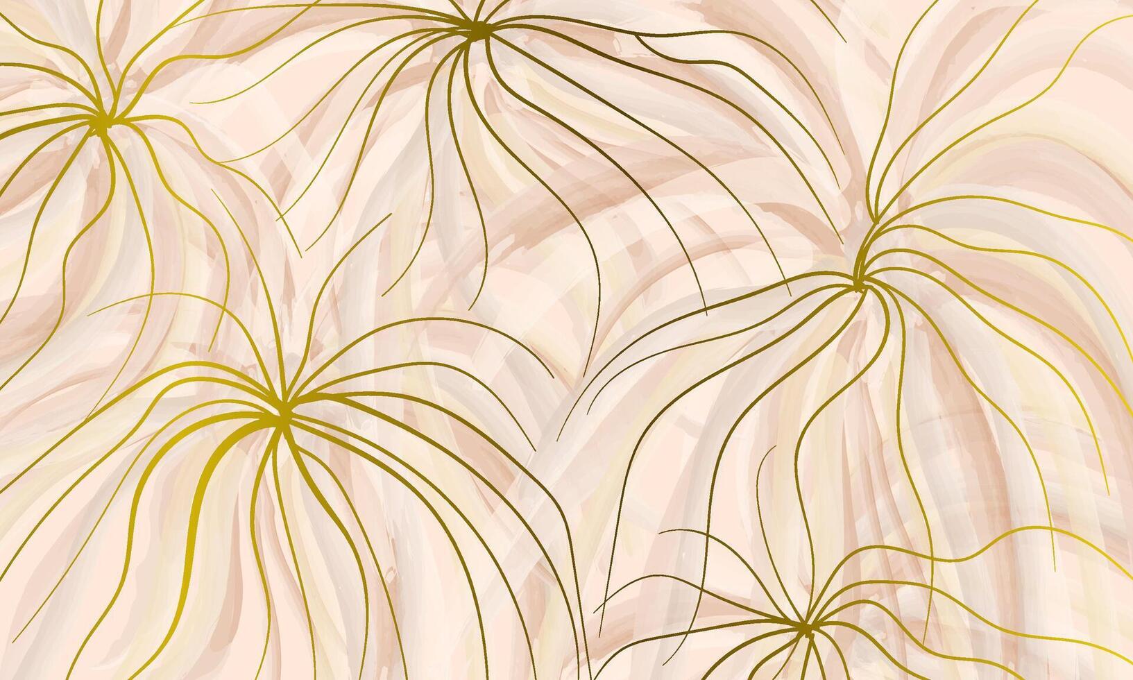 abstrait floral Contexte avec tropical feuilles dans pastel couleurs. vecteur illustration.