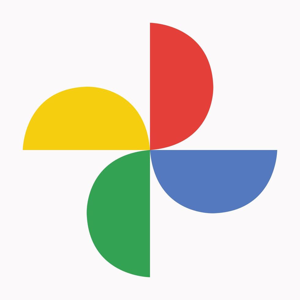 Google Photos vecteur icône eps