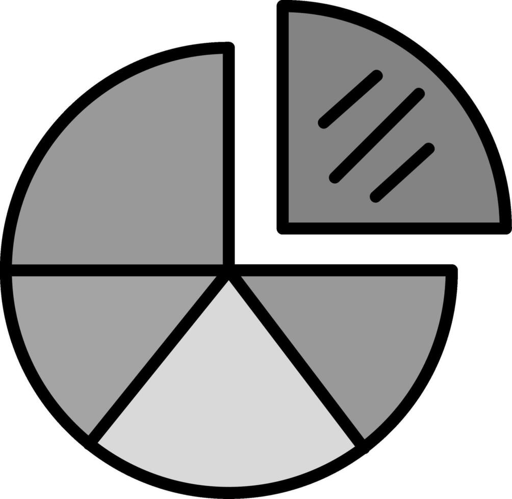 icône de vecteur de graphique à secteurs