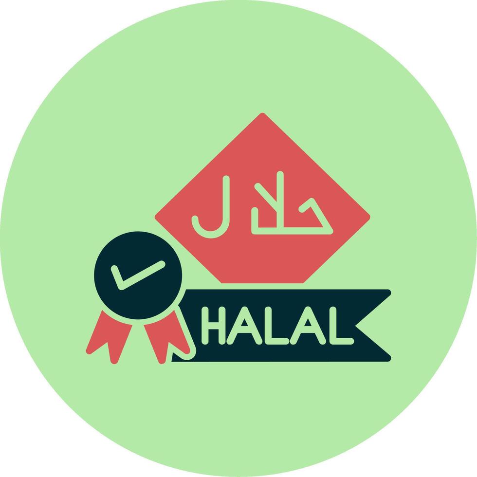 icône de vecteur halal