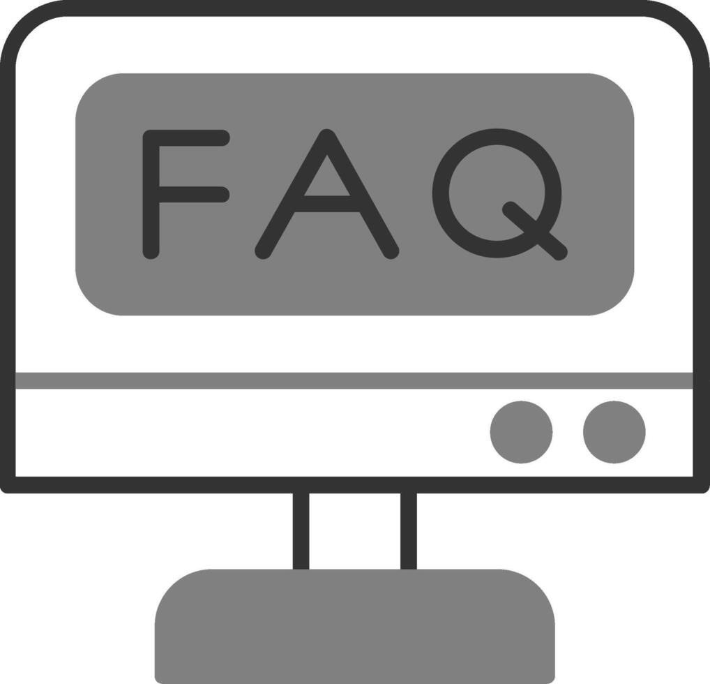 icône de vecteur de FAQ