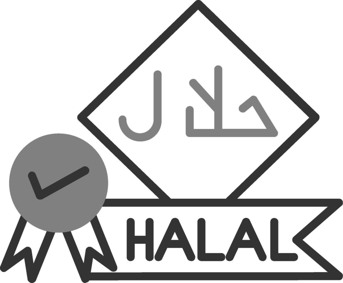 icône de vecteur halal