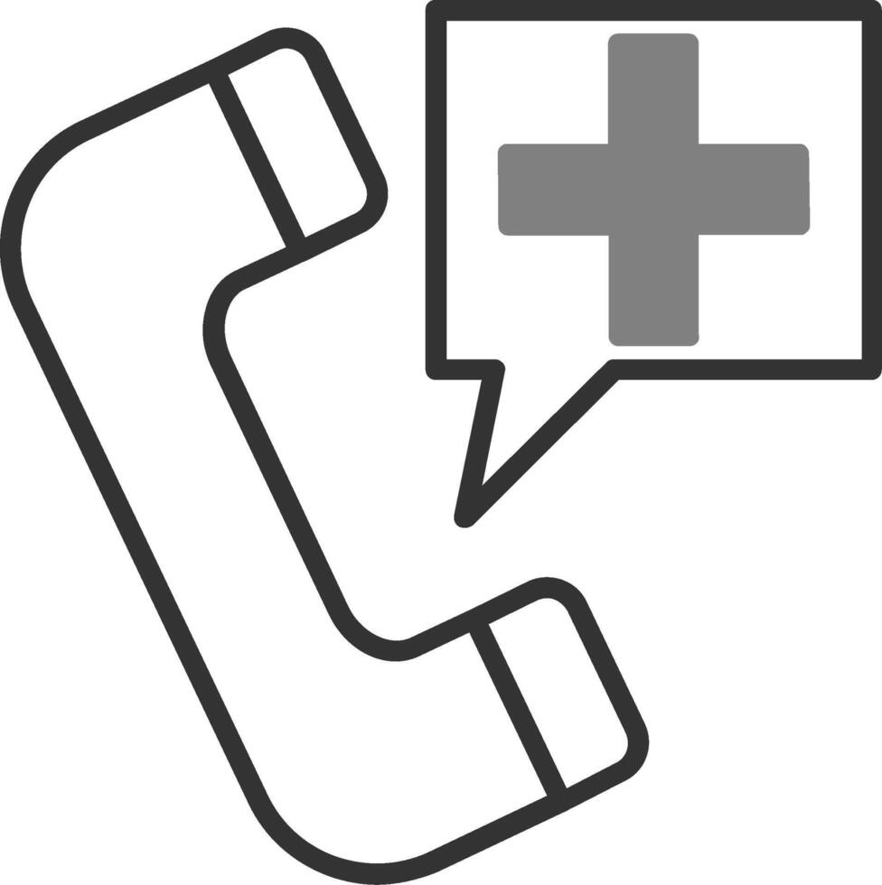icône de vecteur d'appel d'urgence