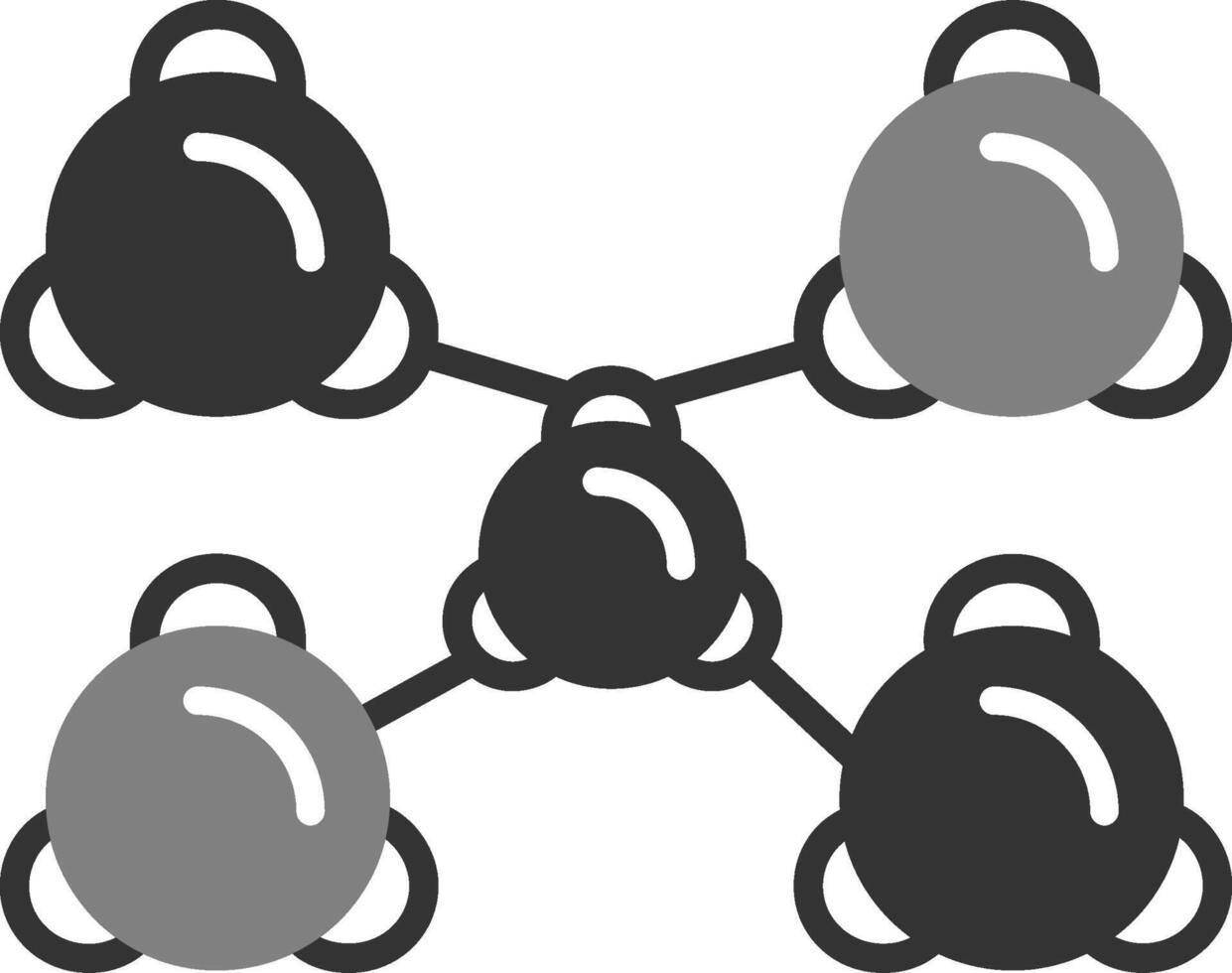 icône de vecteur de molécule