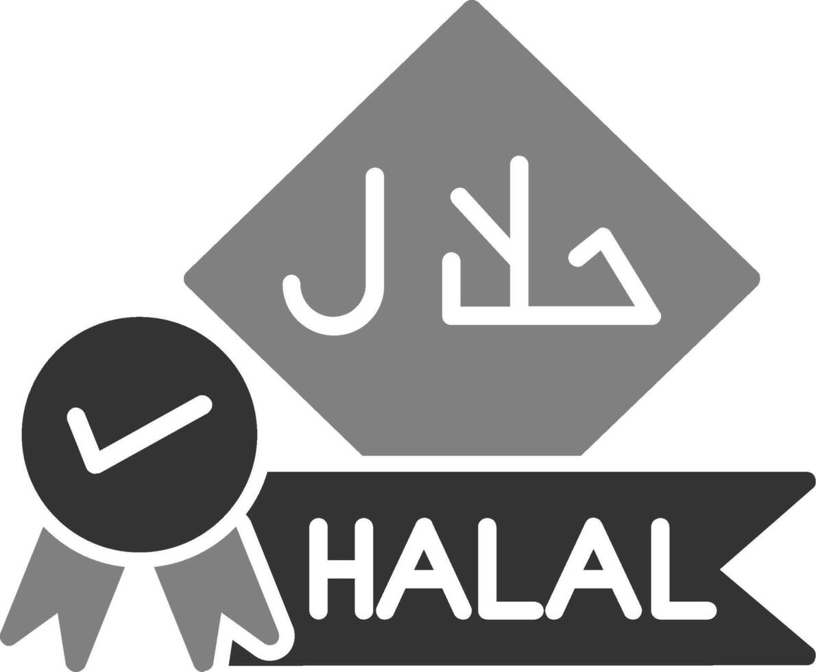 icône de vecteur halal