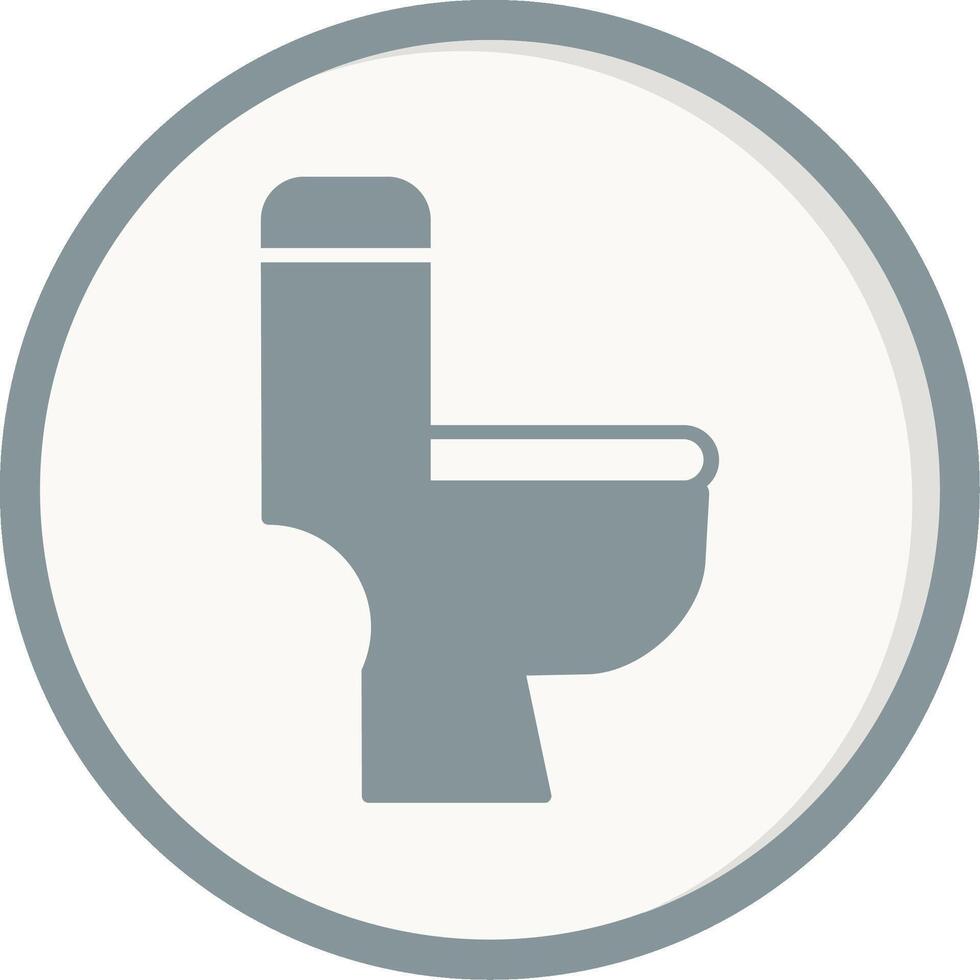 toilette siège vecteur icône