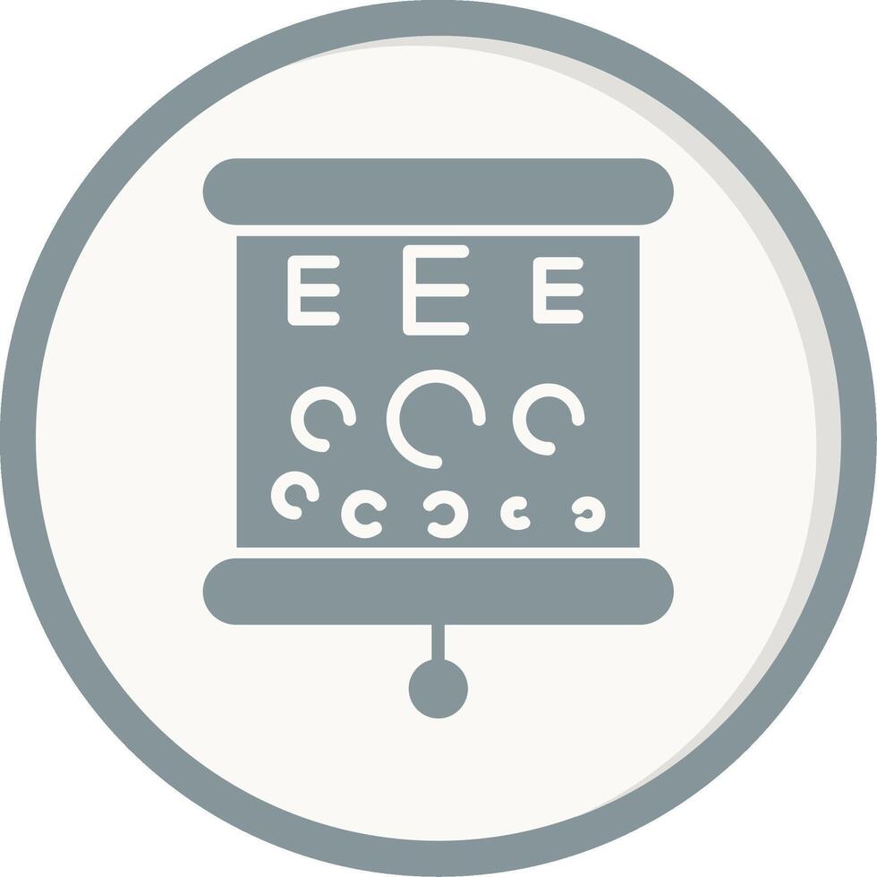 icône de vecteur de test oculaire