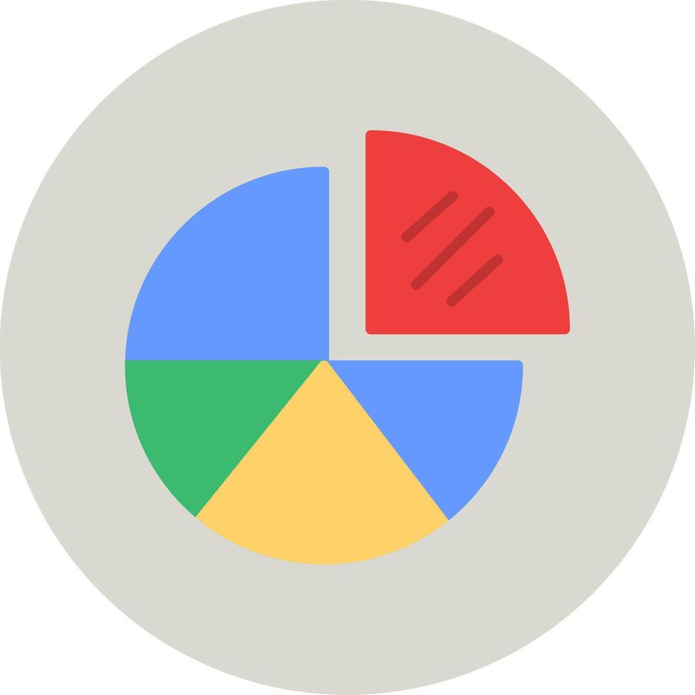 icône de vecteur de graphique à secteurs