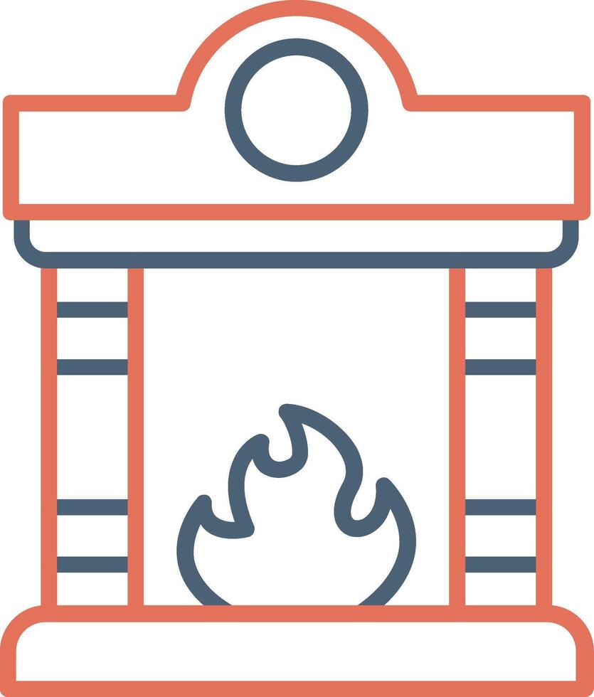icône de vecteur de cheminée