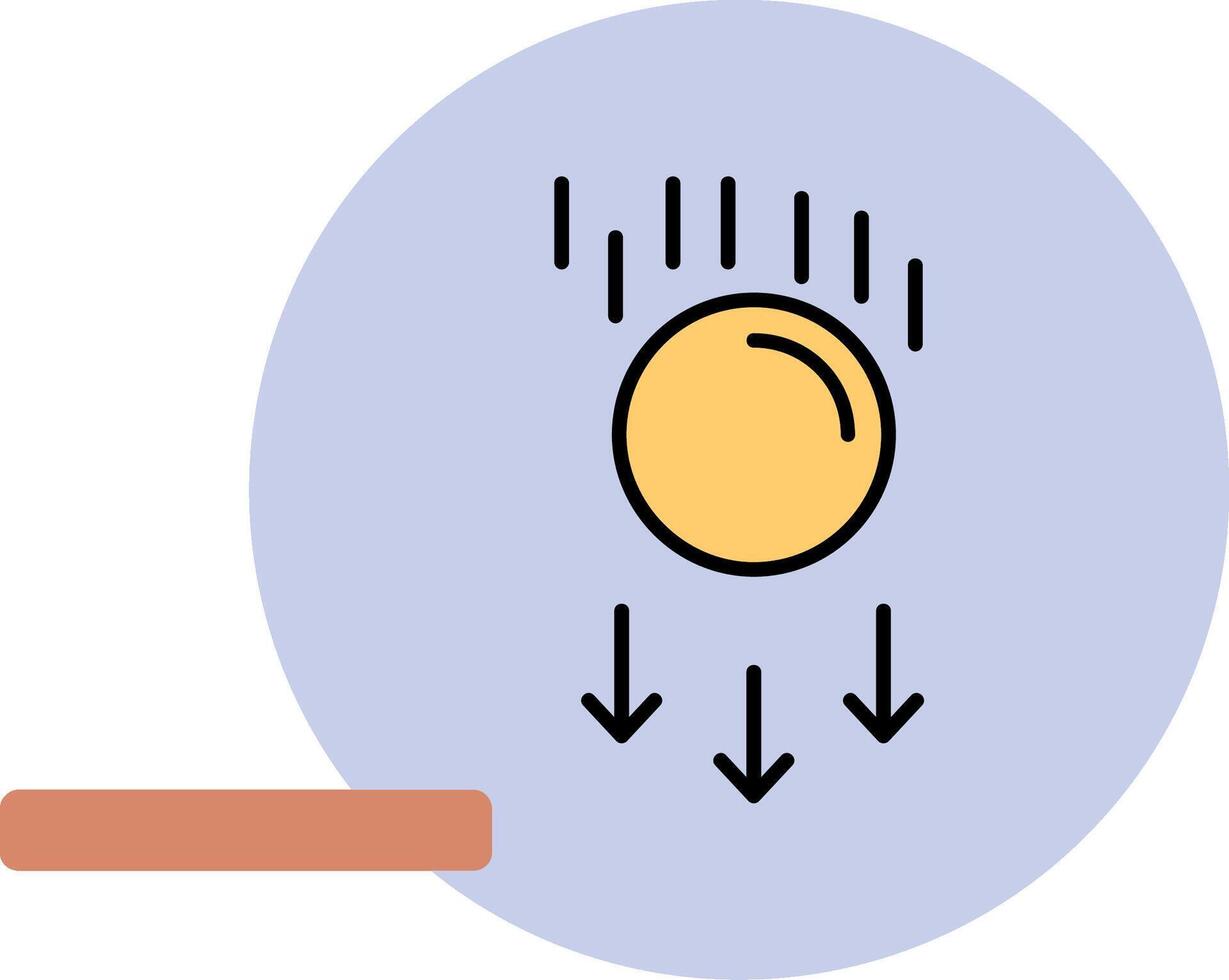 icône de vecteur de gravité