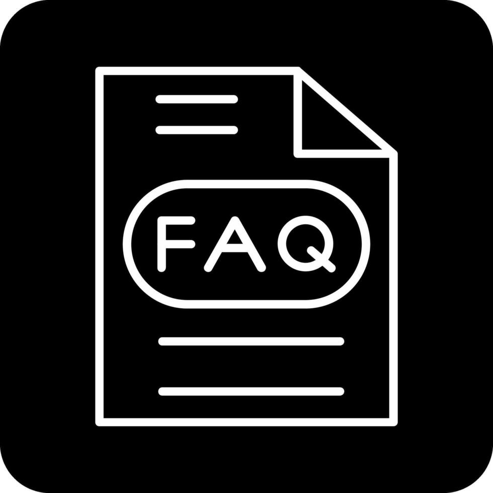 icône de vecteur de FAQ