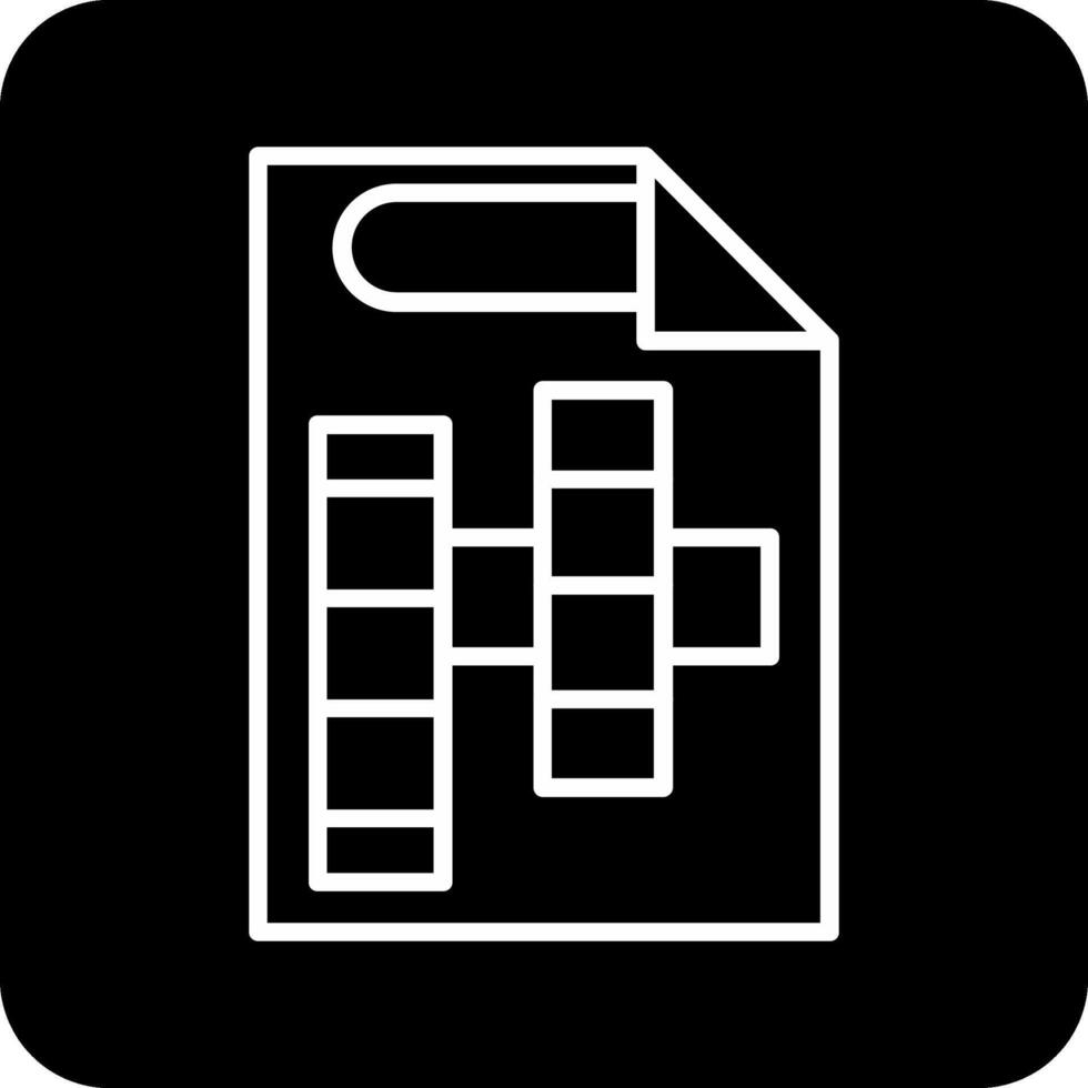 icône de vecteur de mots croisés