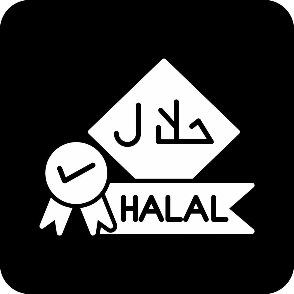 icône de vecteur halal