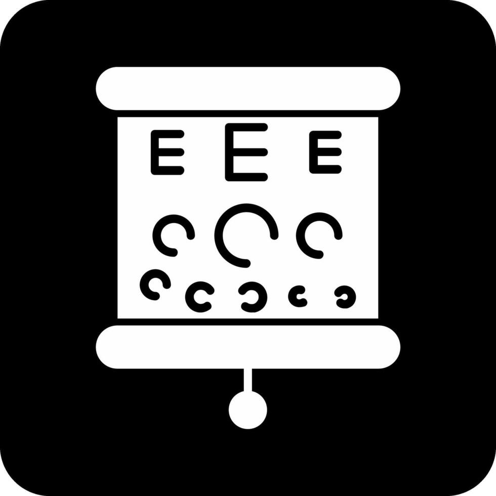 icône de vecteur de test oculaire