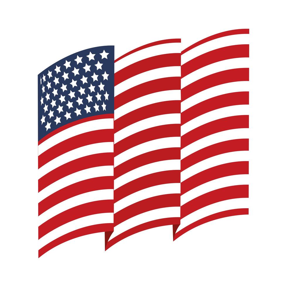 drapeau des États-Unis d'Amérique vecteur