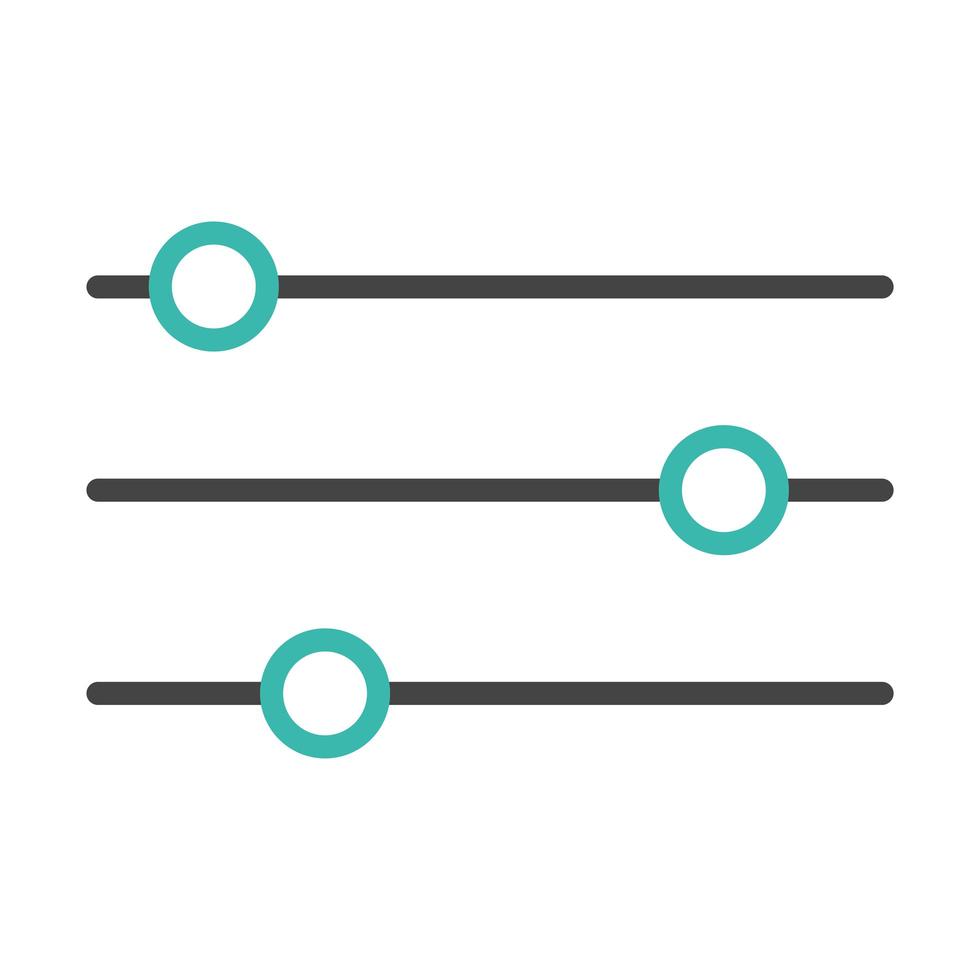 diagramme d'égaliseur linéaire vecteur