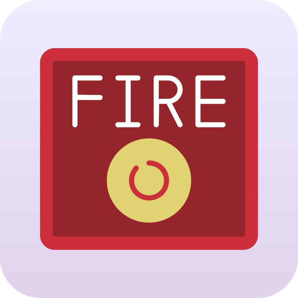 icône de vecteur d'alarme incendie