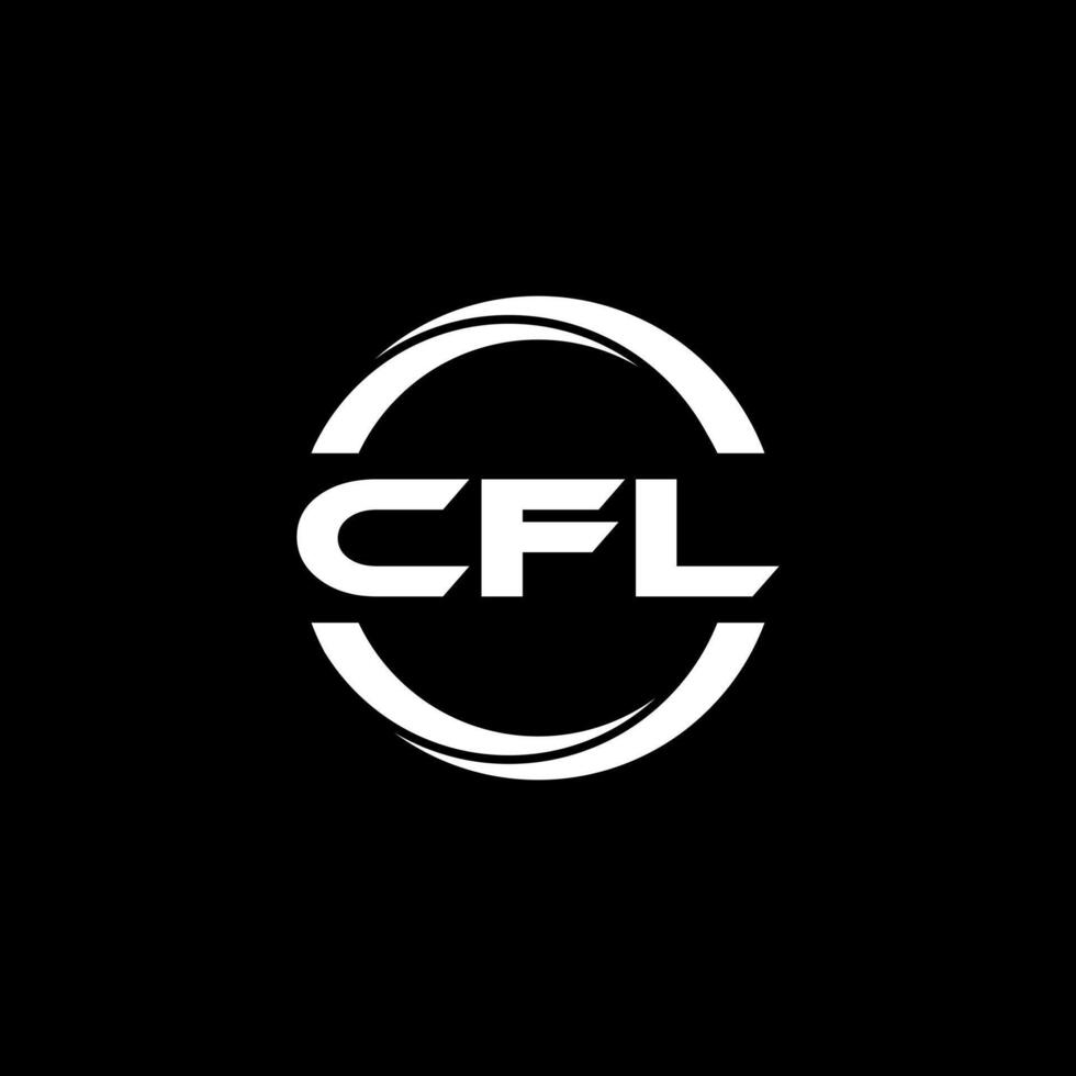 cfl lettre logo conception, inspiration pour une unique identité. moderne élégance et Créatif conception. filigrane votre Succès avec le frappant cette logo. vecteur