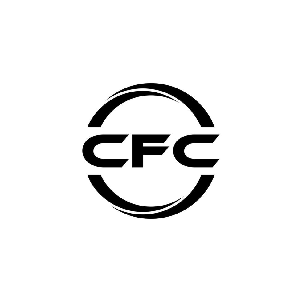 CFC lettre logo conception, inspiration pour une unique identité. moderne élégance et Créatif conception. filigrane votre Succès avec le frappant cette logo. vecteur