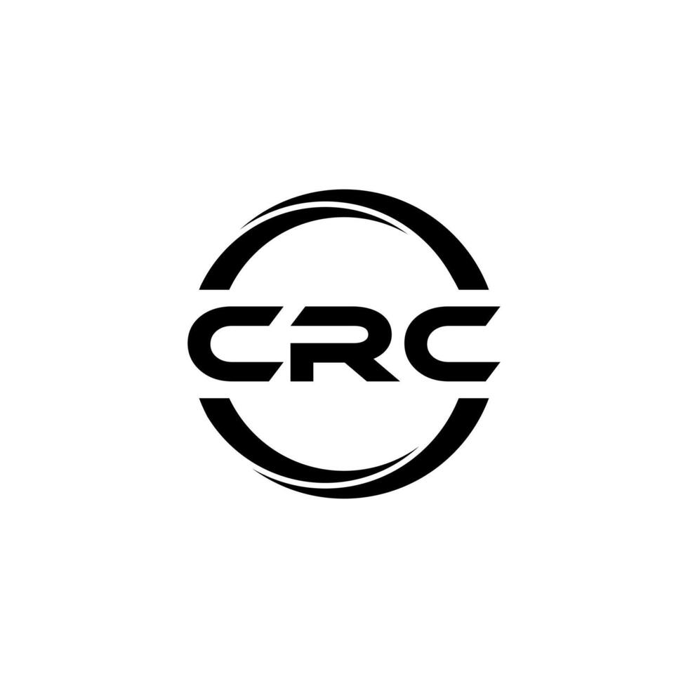 CRC lettre logo conception, inspiration pour une unique identité. moderne élégance et Créatif conception. filigrane votre Succès avec le frappant cette logo. vecteur