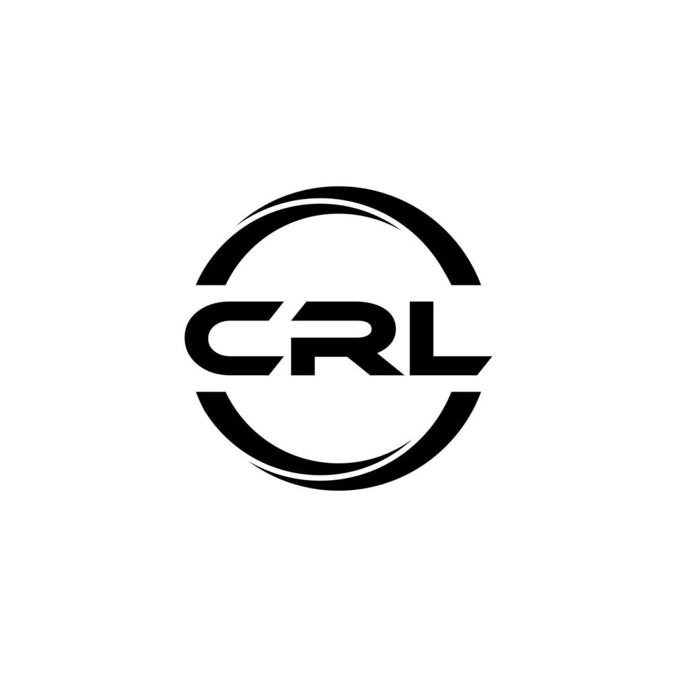 CRL lettre logo conception, inspiration pour une unique identité. moderne élégance et Créatif conception. filigrane votre Succès avec le frappant cette logo. vecteur