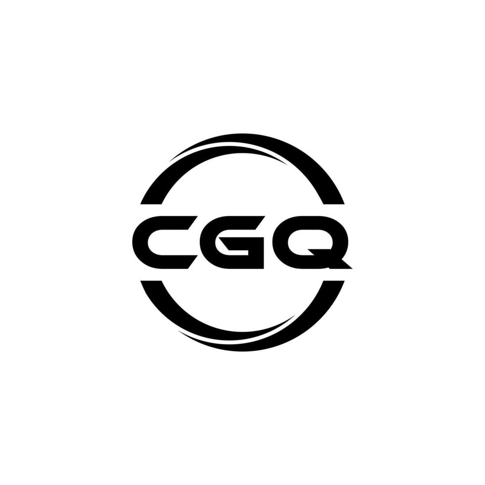 cgq lettre logo conception, inspiration pour une unique identité. moderne élégance et Créatif conception. filigrane votre Succès avec le frappant cette logo. vecteur