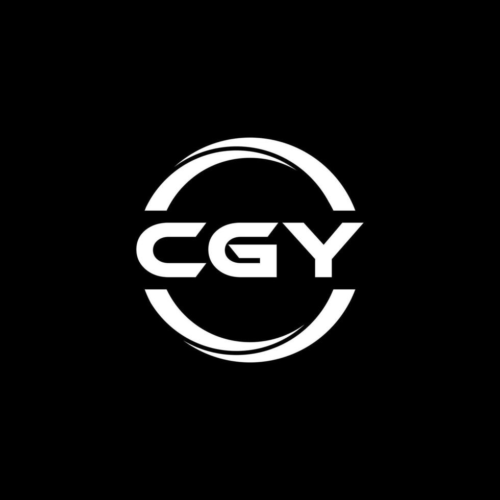 cgy lettre logo conception, inspiration pour une unique identité. moderne élégance et Créatif conception. filigrane votre Succès avec le frappant cette logo. vecteur