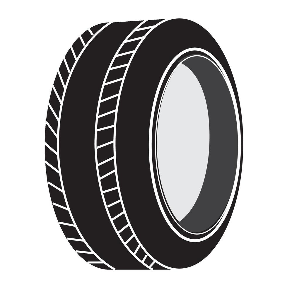 voiture pneus icône logo vecteur conception modèle